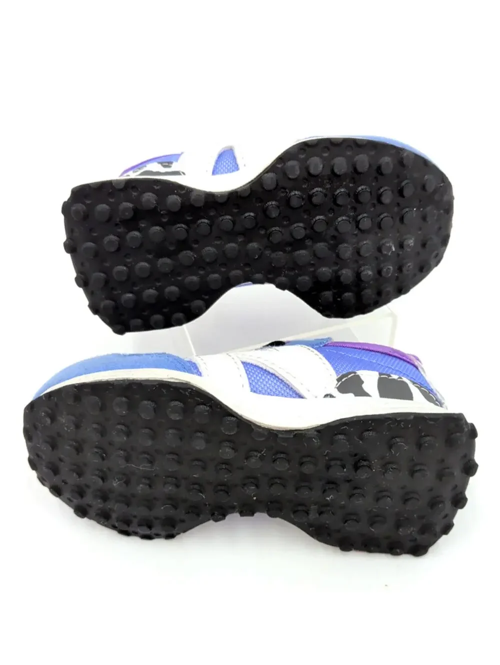 New Balance 327 Infant/Toddler Shoes SZ 5, Violet/Blue Dalmatian - Picture 5 of 9